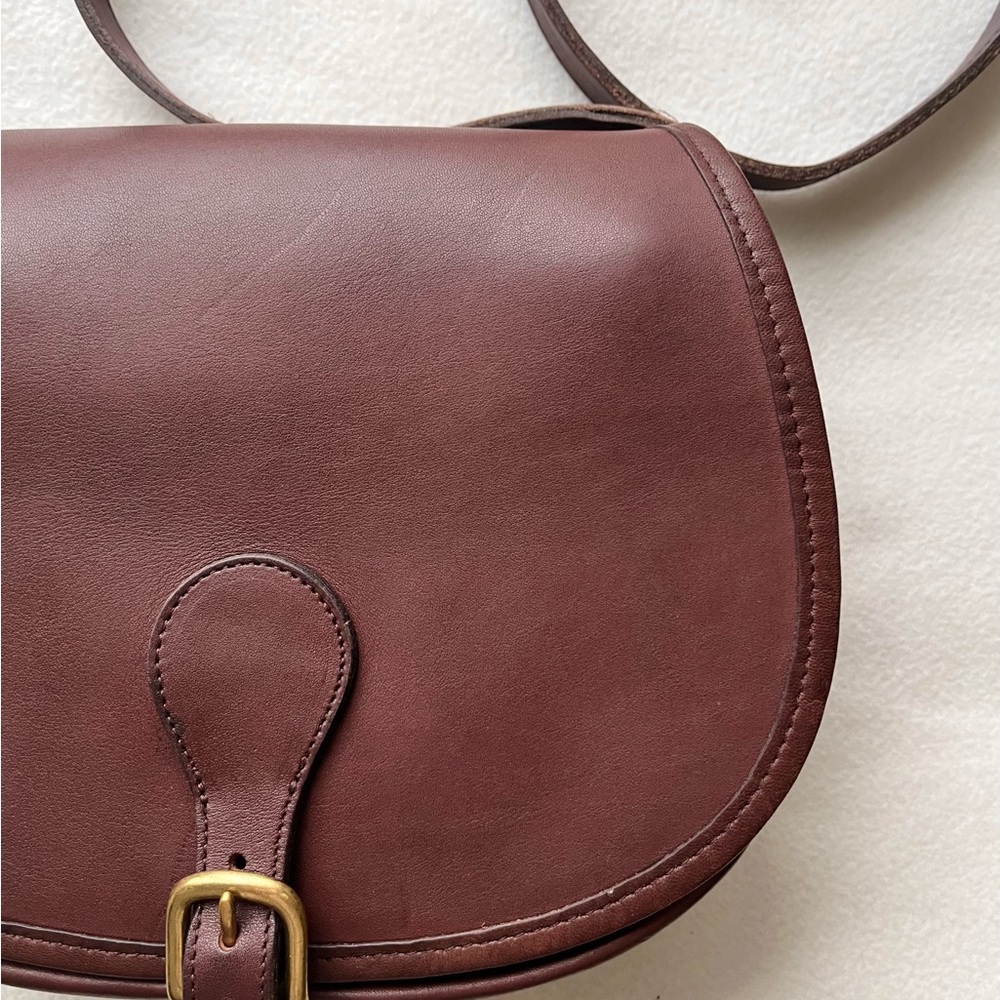 Vintage Coach Saddle Bag – Mahogany – Style 9851 - Picture 7 of 15